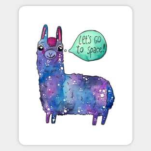 Space Llama Sticker